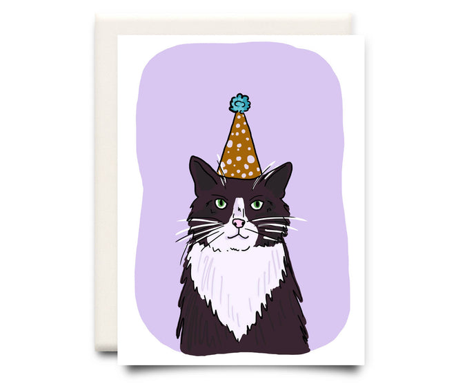 Cat in a Hat | Birthday Greeting Card