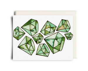 Emeralds | Greeting Card