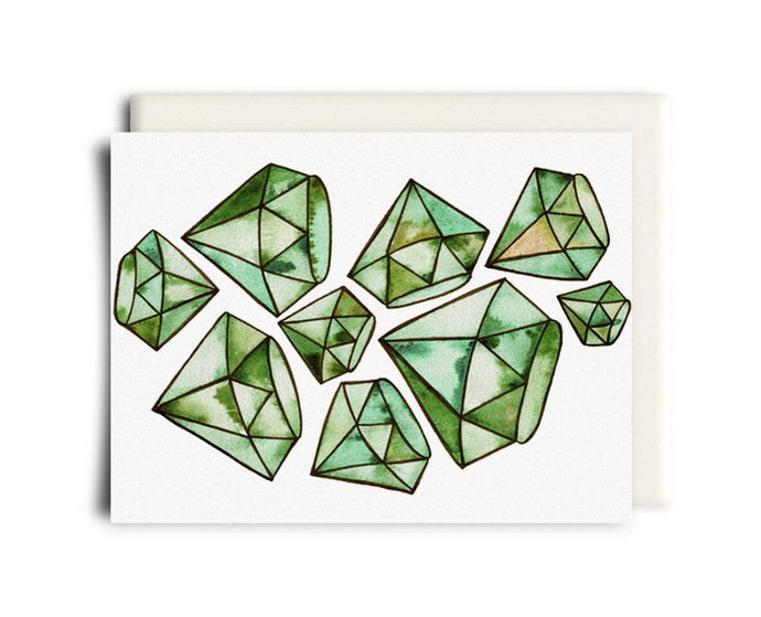 Emeralds | Greeting Card