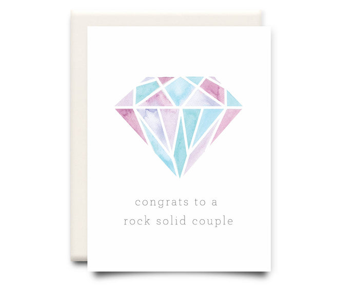 Rock Solid Couple | Wedding Greeting Card