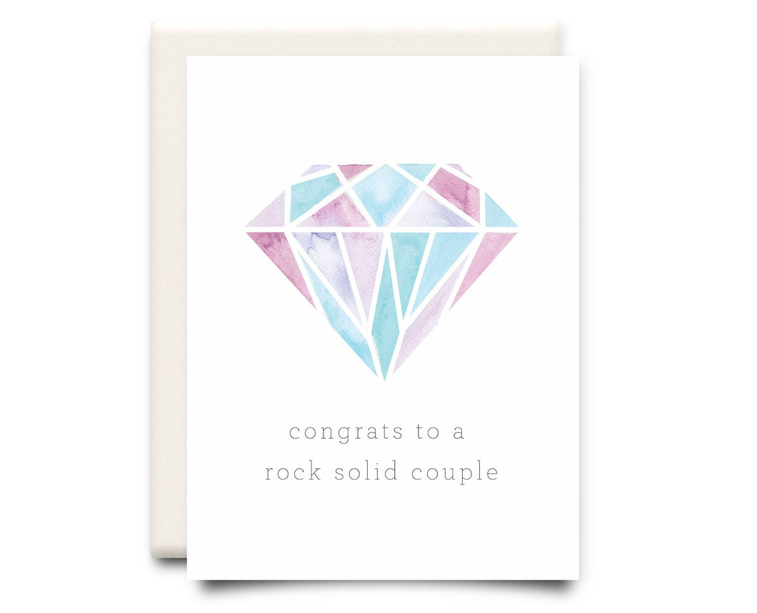 Rock Solid Couple | Wedding Greeting Card