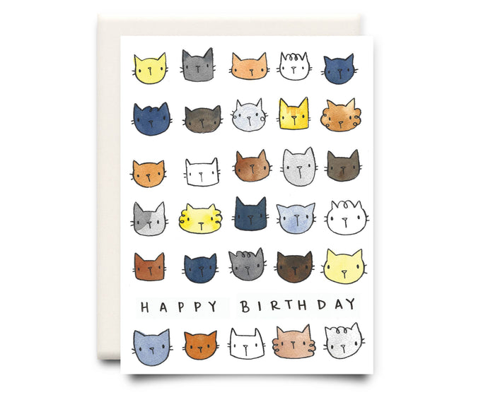 Happy Birthday Cats | Birthday Greeting Card