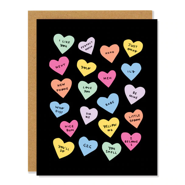 Candy hearts | Love Greeting Card