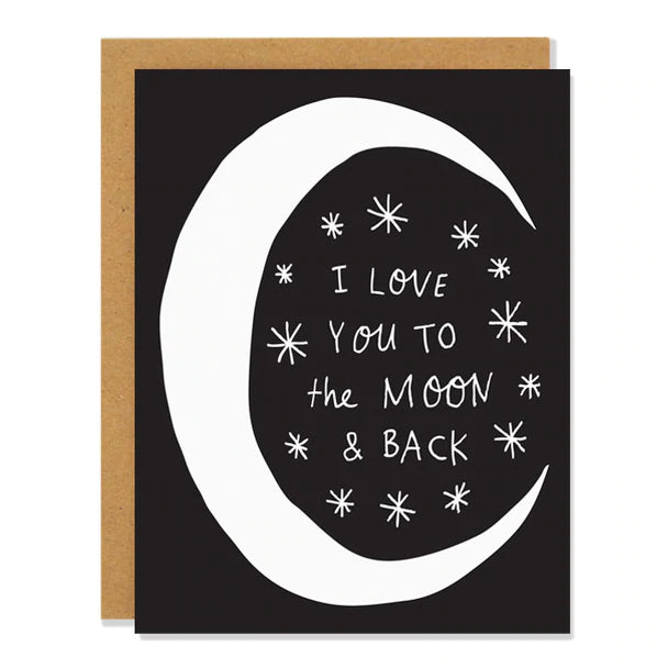 Moon and Back | Love Greeting Card