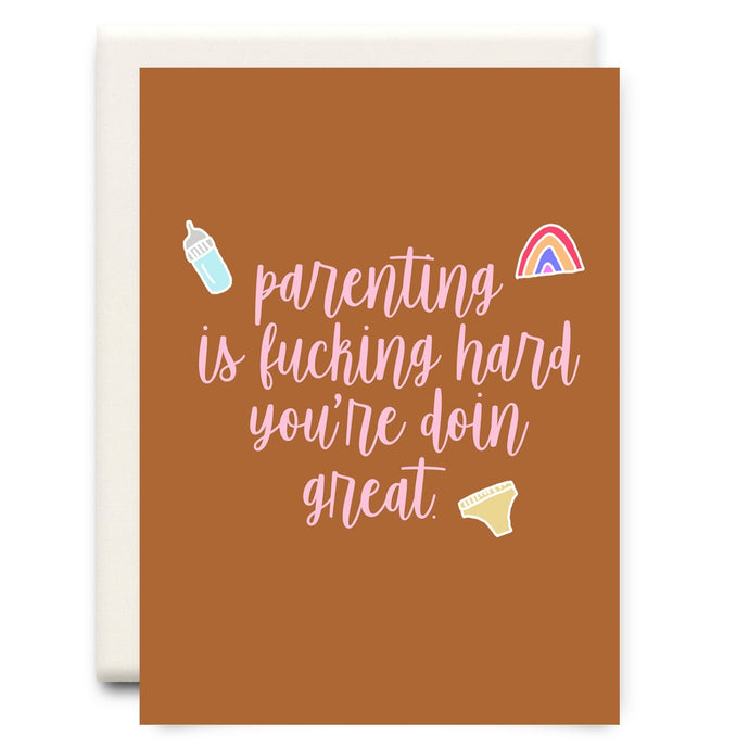 Parenting is Hard | Family Greeting Card