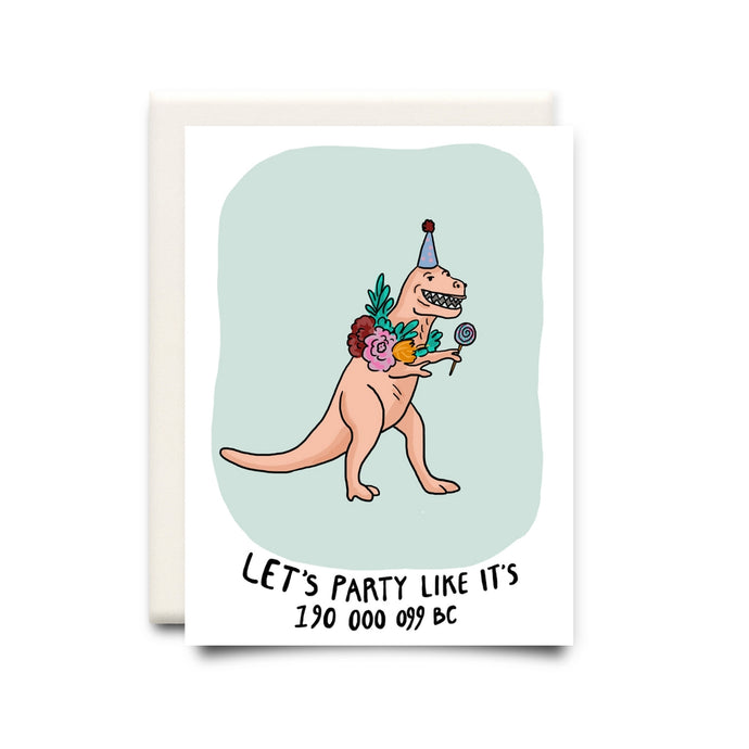 Let's Party Dinosaur | Birthday Greeting Card