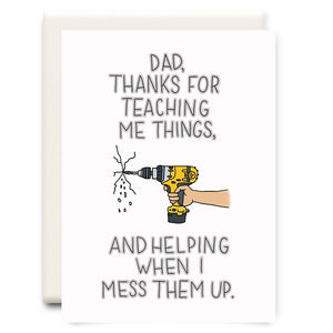 Teaching Me Things | Father's Day Greeting Card