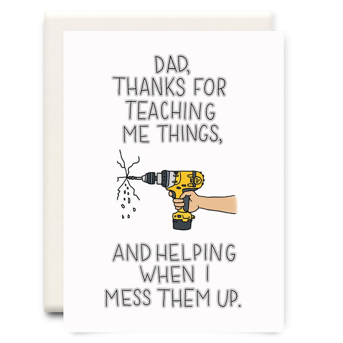 Teaching Me Things | Father's Day Greeting Card