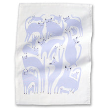 Load image into Gallery viewer, Lavender Cats Tea Towel